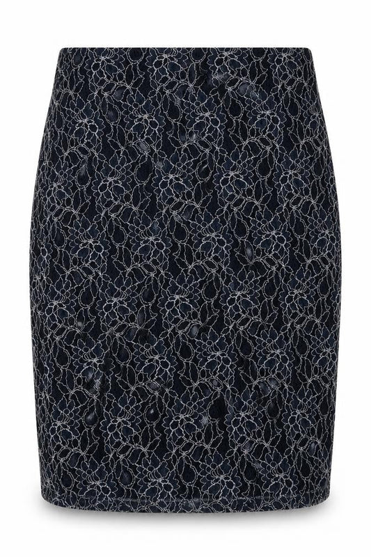 Lavitta Womens Blue Floral Nylon A-Line Skirt Size 16