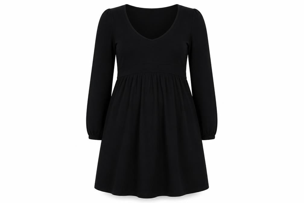 Boohoo Womens Black   A-Line  Size 10  Round Neck