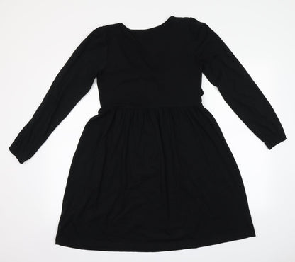 Boohoo Womens Black   A-Line  Size 10  Round Neck