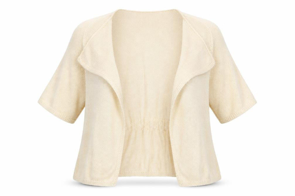Preworn Womens Ivory Round Neck  Acrylic Cardigan Jumper Size XL