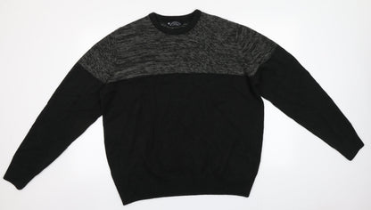 Preloved Kensington Mens Brown Round Neck  Acrylic Pullover Jumper Size 2XL - Front