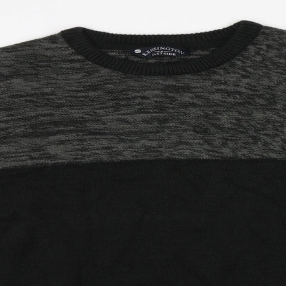 Preloved Kensington Mens Brown Round Neck  Acrylic Pullover Jumper Size 2XL - Detail