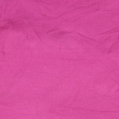 Preloved FILAT! Womens Pink Round Neck  Acrylic Pullover Jumper Size S - Label