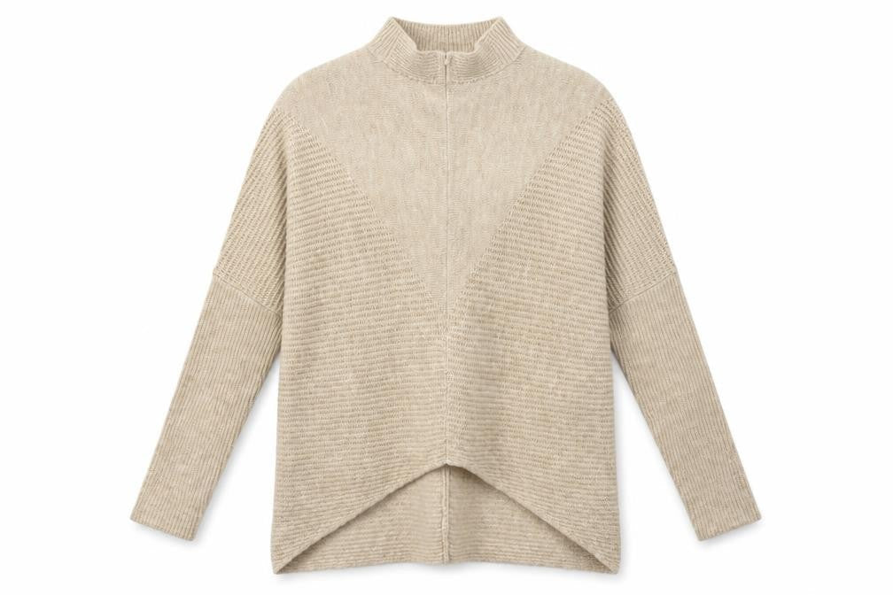 George Womens Beige Round Neck  Acrylic Pullover Jumper Size S