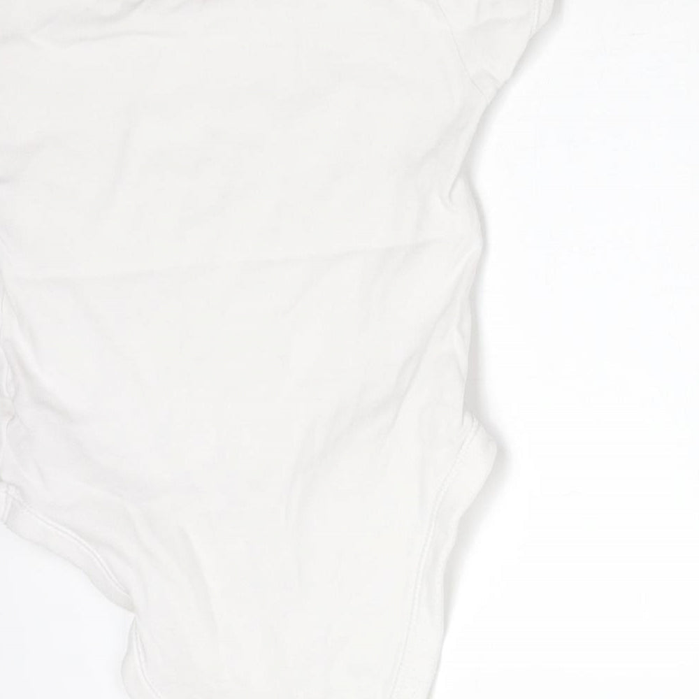 George Girls White  Cotton Bodysuit One-Piece Size 2-3 Years   - BE YOUR OWN KIND OF GORGEOUS
