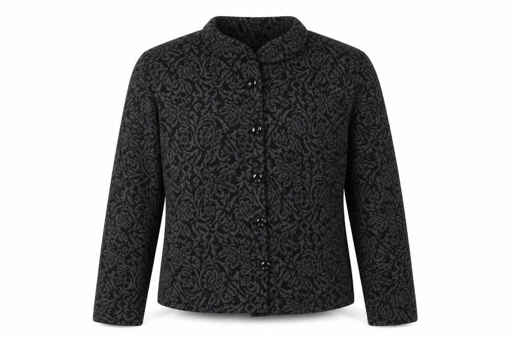 Roman Womens Grey Floral  Jacket  Size 12