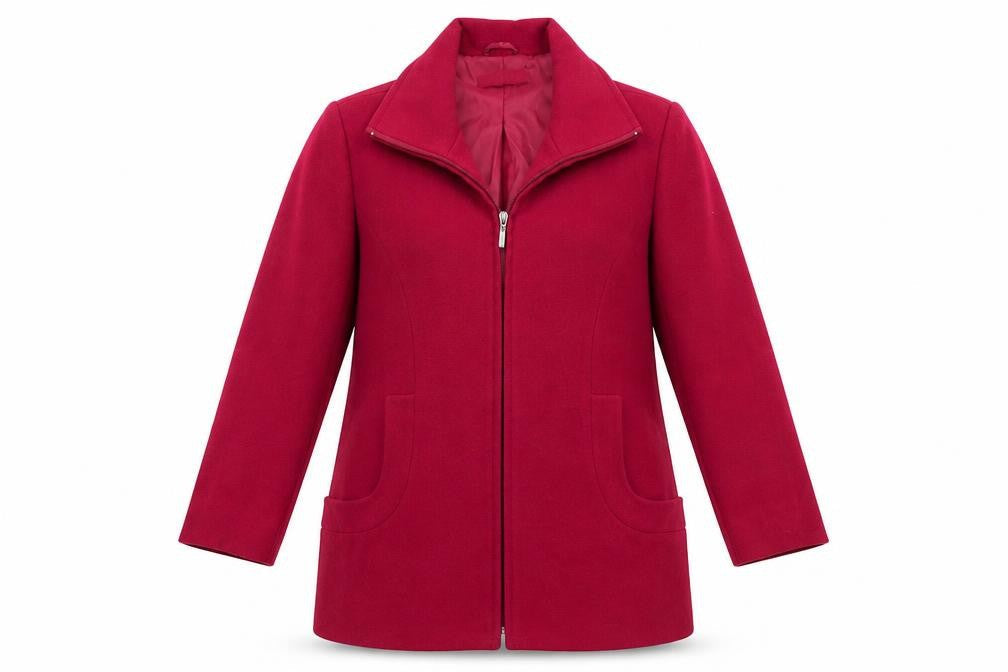 Classics Womens Red   Overcoat Coat Size 14   - Deep Red