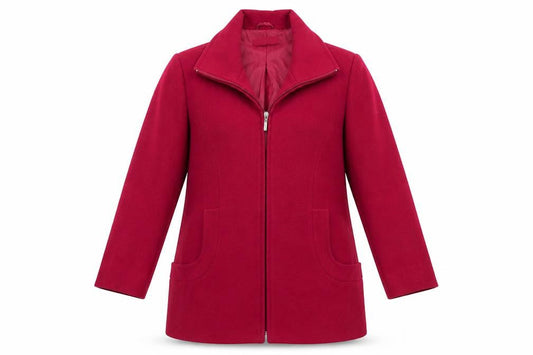 Classics Womens Red   Overcoat Coat Size 14   - Deep Red