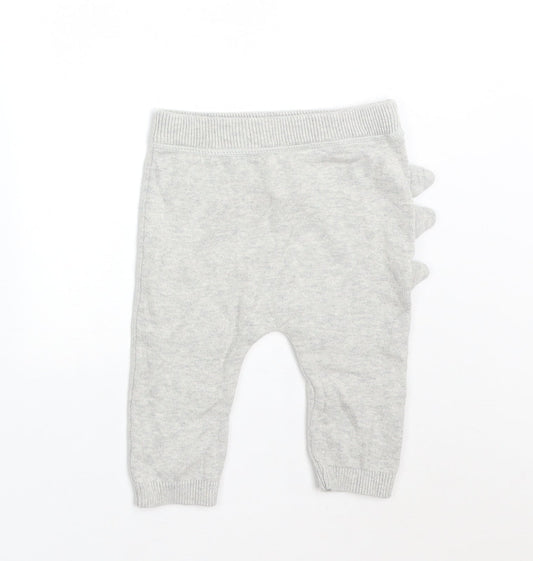 TU Baby Grey  Cotton  Trousers Size 3-6 Months