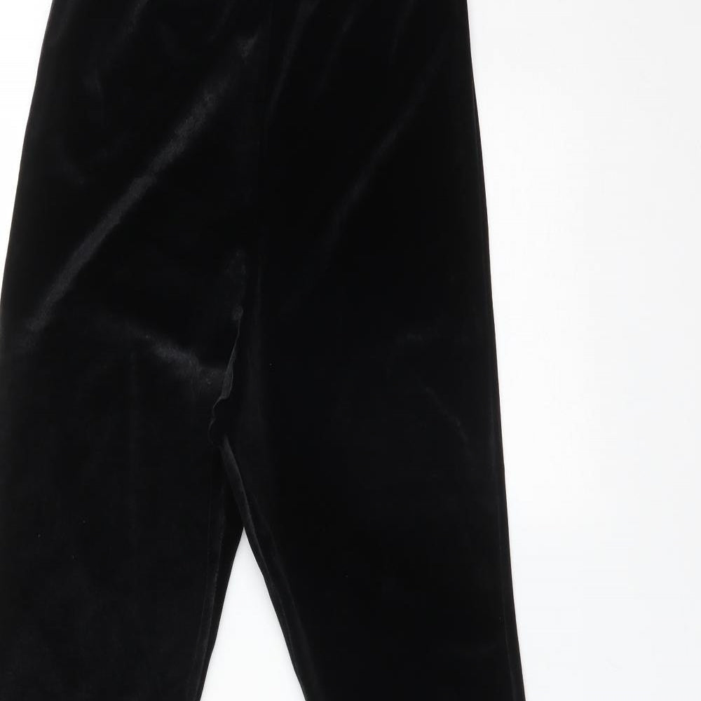 ROKOKO Womens Black  Polyester  Trousers Size 10 L32 in Regular