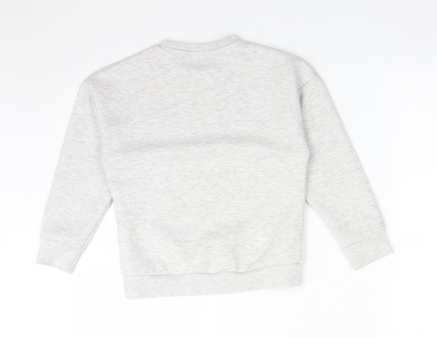 Primark Boys Grey Argyle/Diamond Polyester Pullover Sweatshirt Size 6-7 Years