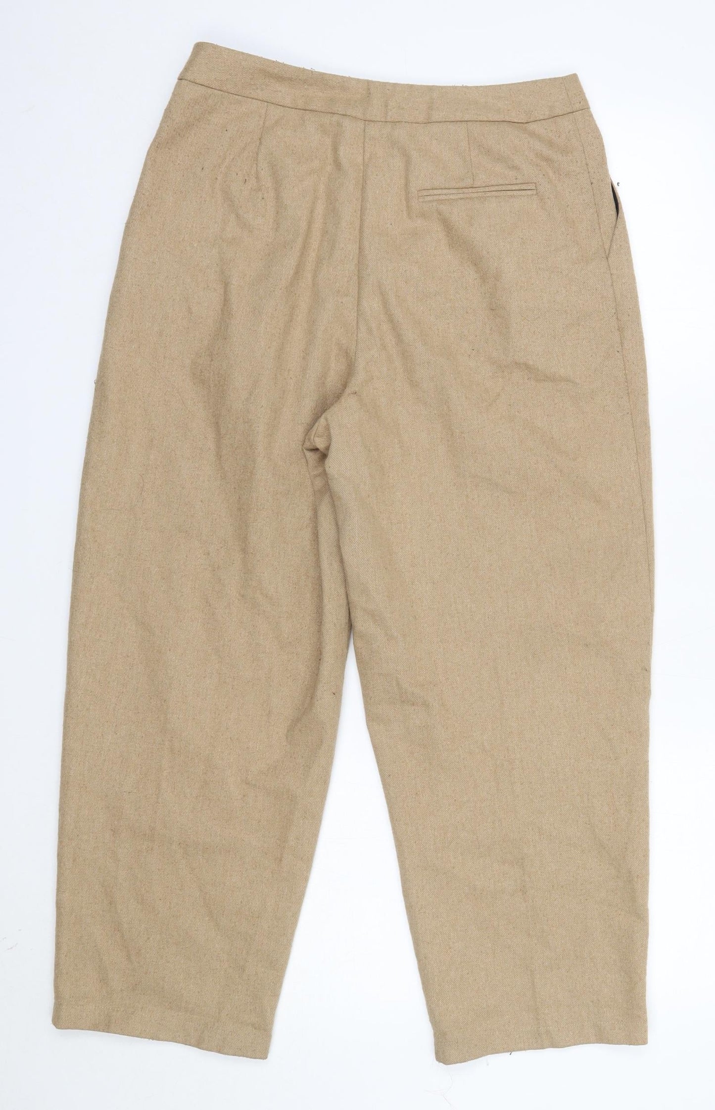 Light Before Dark Womens Brown  Wool Dress Pants Trousers Size M L25 in Regular