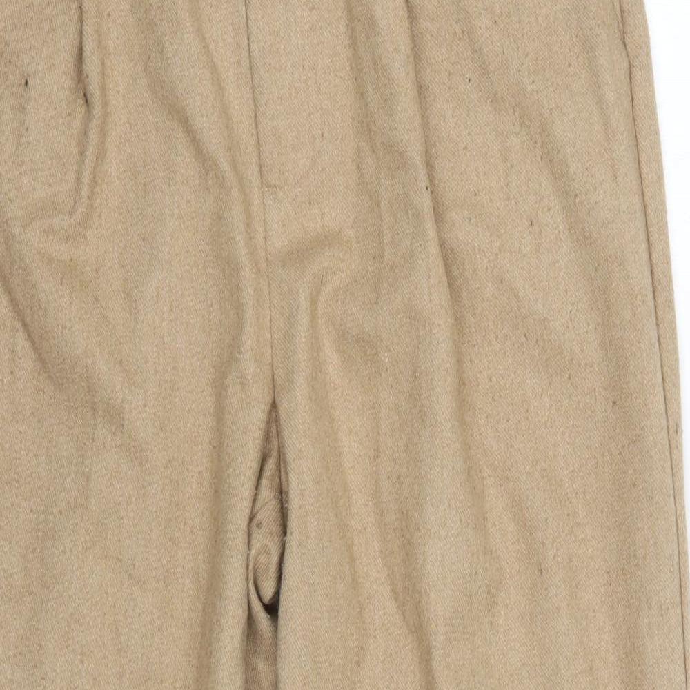 Light Before Dark Womens Brown  Wool Dress Pants Trousers Size M L25 in Regular