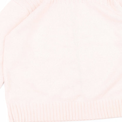 Liz Claiborne Womens Pink Round Neck  Acrylic Pullover Jumper Size M