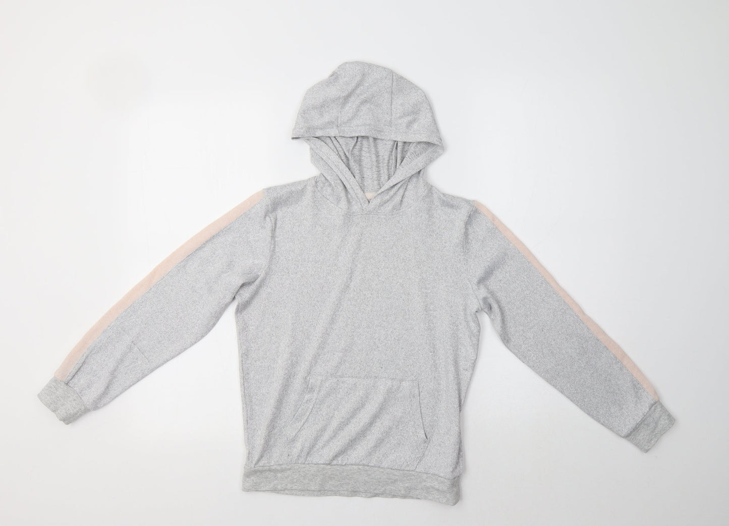 Matalan Girls Grey  Polyester Pullover Hoodie Size 10 Years