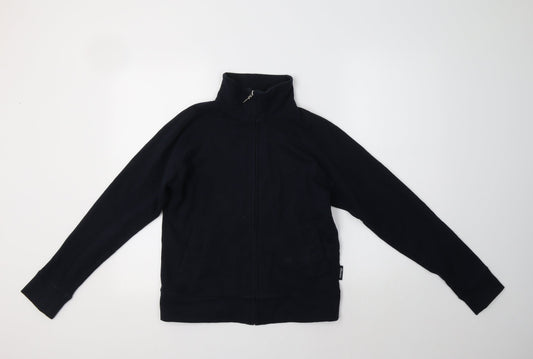 Olympus Womens Blue  Cotton Full Zip Sweatshirt Size 10