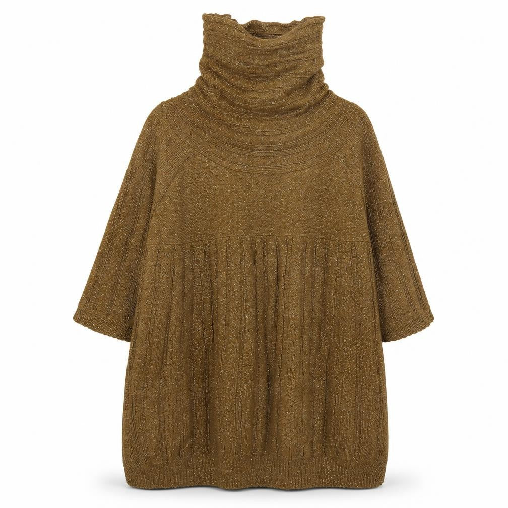 Topshop Womens Multicoloured Roll Neck  Acrylic Pullover Jumper Size 12