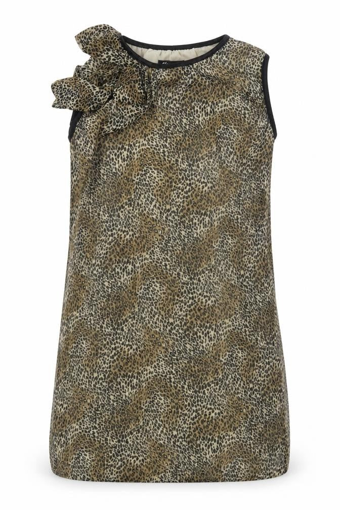 Glamorous Womens Multicoloured Animal Print Polyester Basic Blouse Size 8 Round Neck