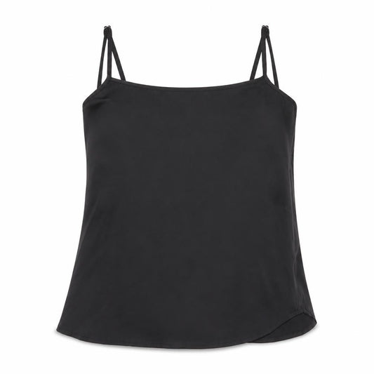 SheIn Womens Black  Polyester Camisole Blouse Size 10 Round Neck