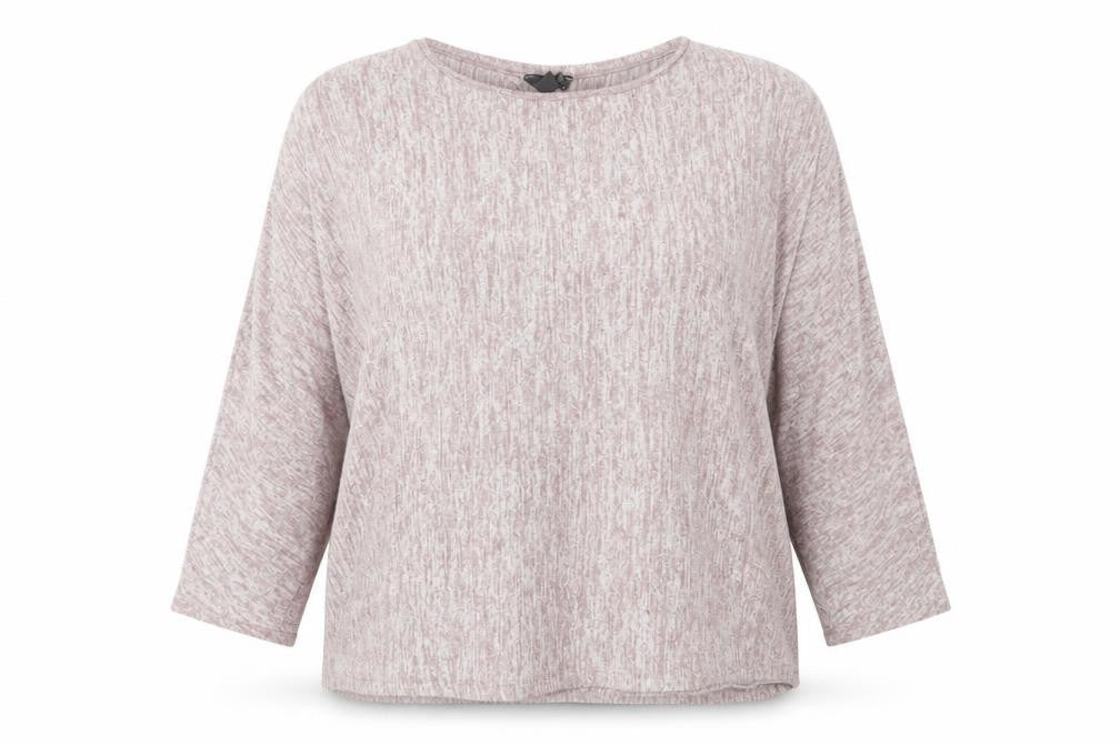 Primark Womens Brown Round Neck  Polyester Pullover Jumper Size XL   - Taupe Grey Mix Bat Wing