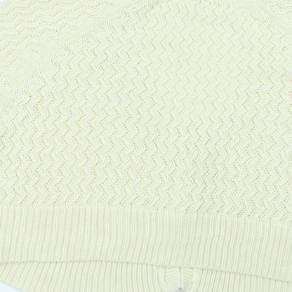 Bonmarché Womens White Jacket Coatigan Size L