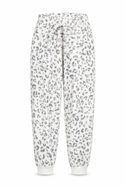 Primark Womens White Animal Print Polyester Sweatpants Trousers Size S L27 in Regular