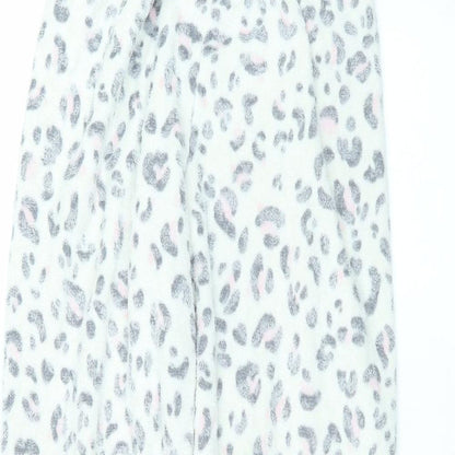 Primark Womens White Animal Print Polyester Sweatpants Trousers Size S L27 in Regular