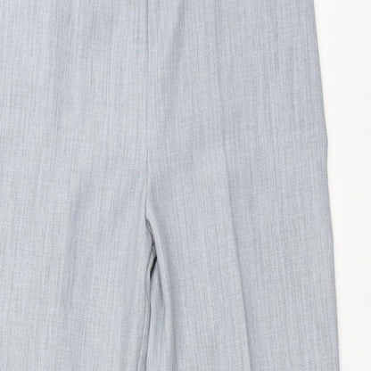 Preworn Womens Grey  Polyester Trousers  Size 14 L28 in Regular