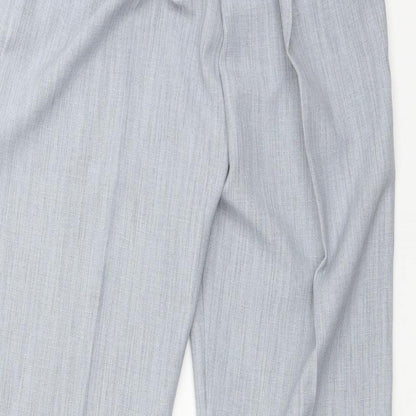 Preworn Womens Grey  Polyester Trousers  Size 14 L28 in Regular