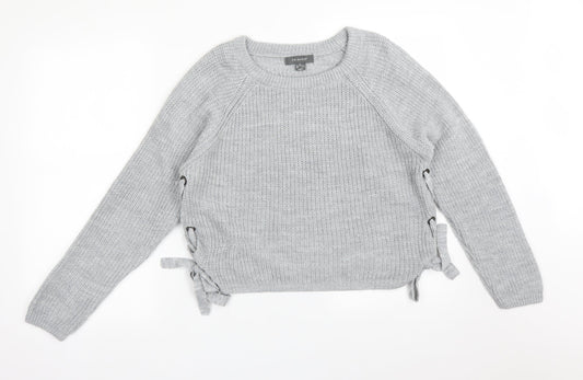 Primark Womens Grey  Acrylic Pullover Sweatshirt Size M