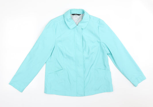 BM Womens Blue   Overcoat Coat Size XS