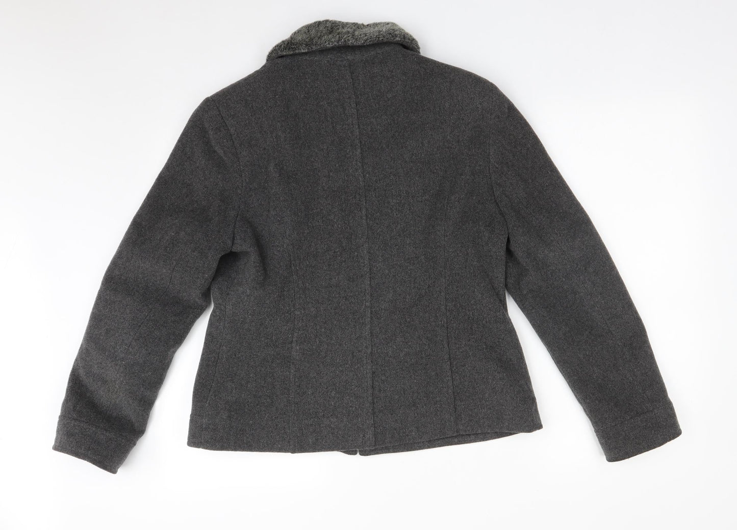 Dorothy Perkins Womens Grey   Jacket Coat Size 14