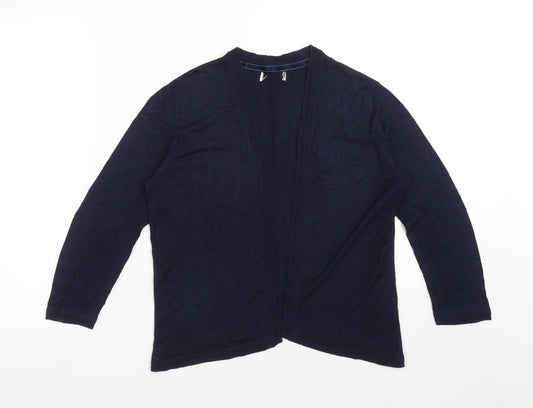 Matalan Womens Blue  Polka Dot Viscose Cardigan Jumper Size 14