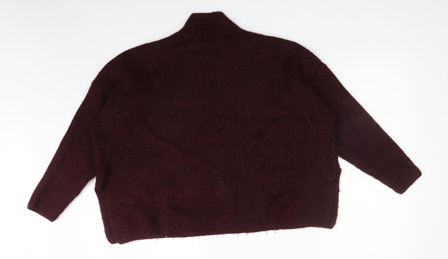 Primark Womens Red  Acrylic Pullover Sweatshirt Size 2XL