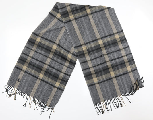 Preworn Womens Multicoloured Check Acrylic  Scarf