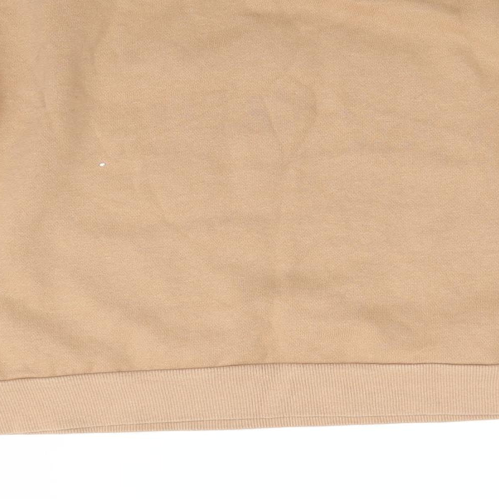 Marks and' Girls Brown Animal Print Cotton Pullover Sweatshirt Size 10-11 Years   - Camel Colour Jumping Horse 1990