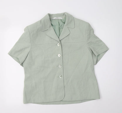 Marks & Spencer Womens Green   Jacket Blazer Size 18