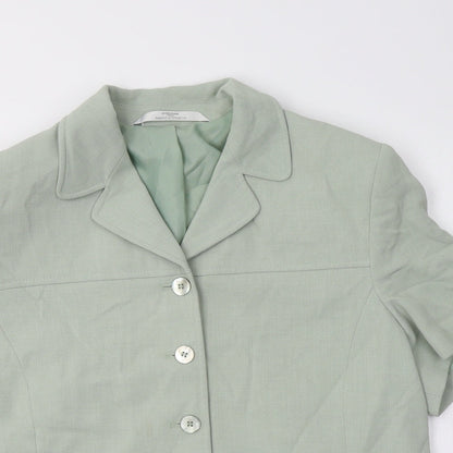 Marks & Spencer Womens Green   Jacket Blazer Size 18