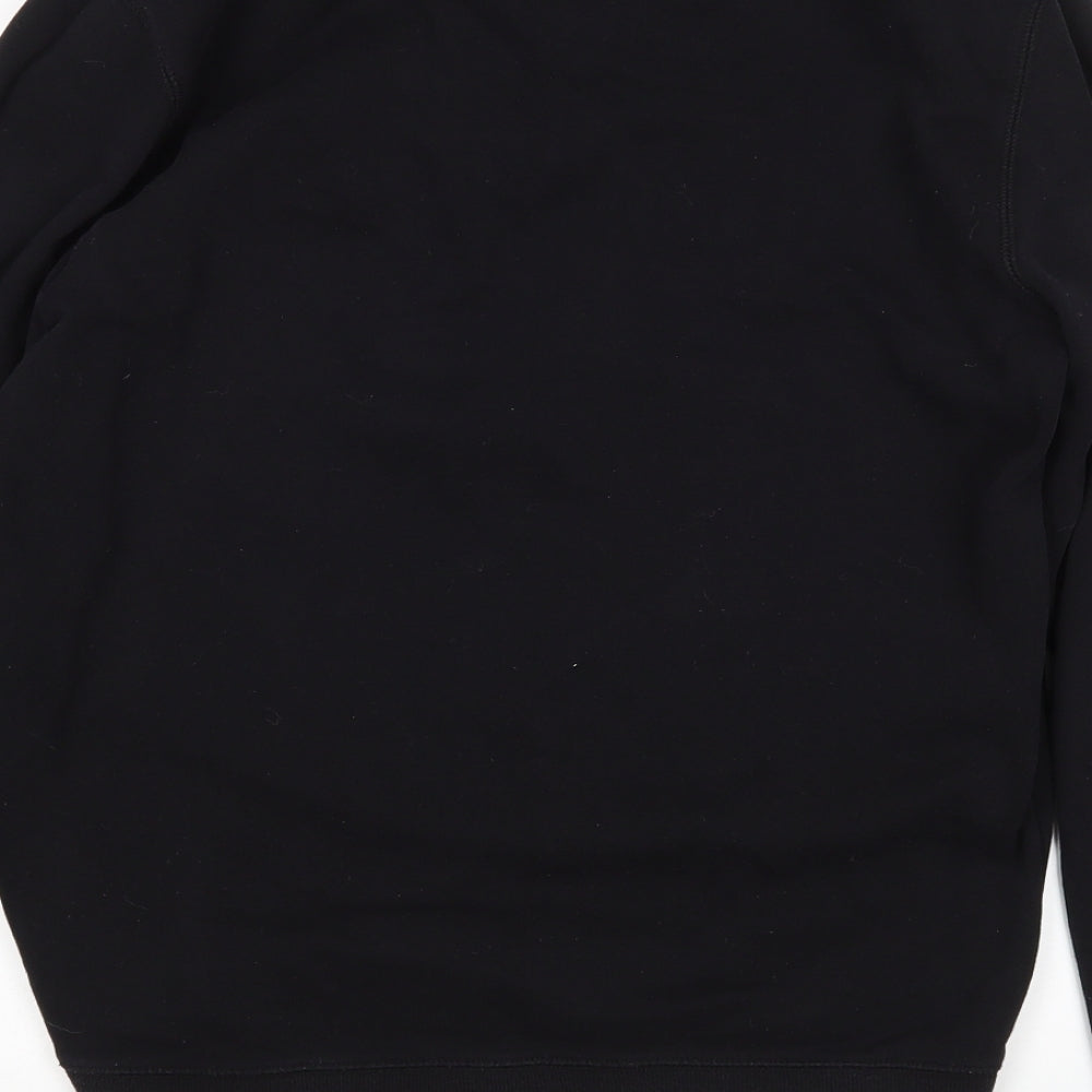 Matalan Mens Black  Cotton Pullover Sweatshirt Size S