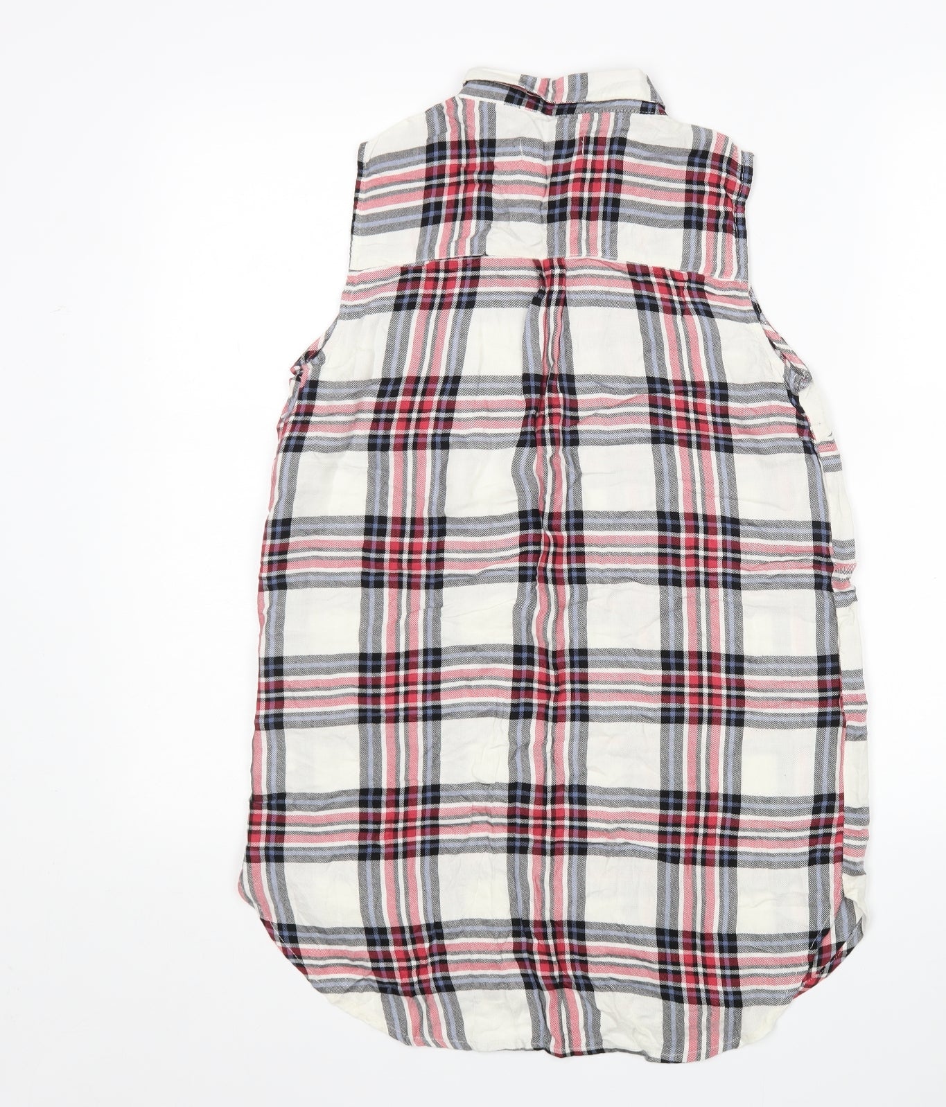 Atmosphere Womens Multicoloured Plaid Viscose Basic Button-Up Size 8 Collared