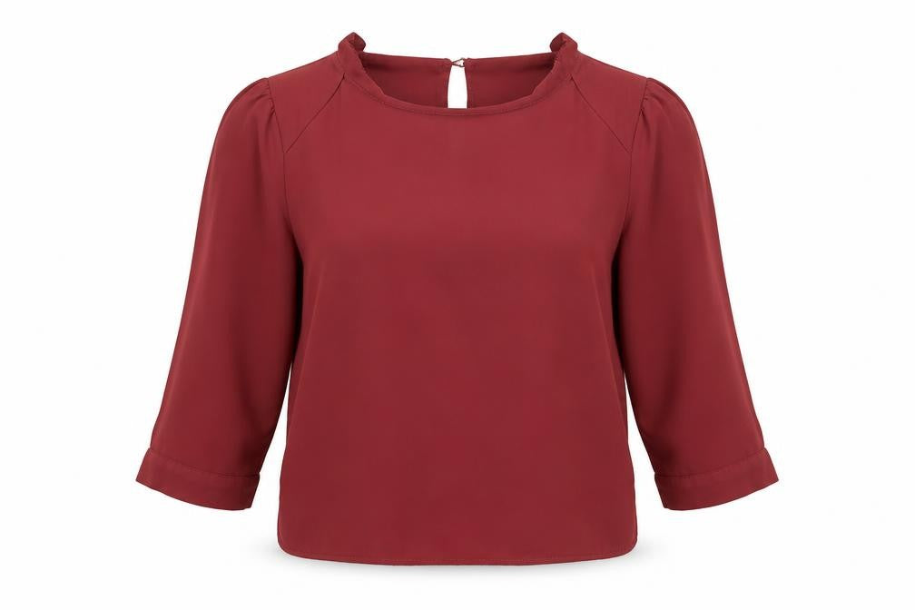 Oasis Womens Pink  Polyester Basic Blouse Size 10 Round Neck