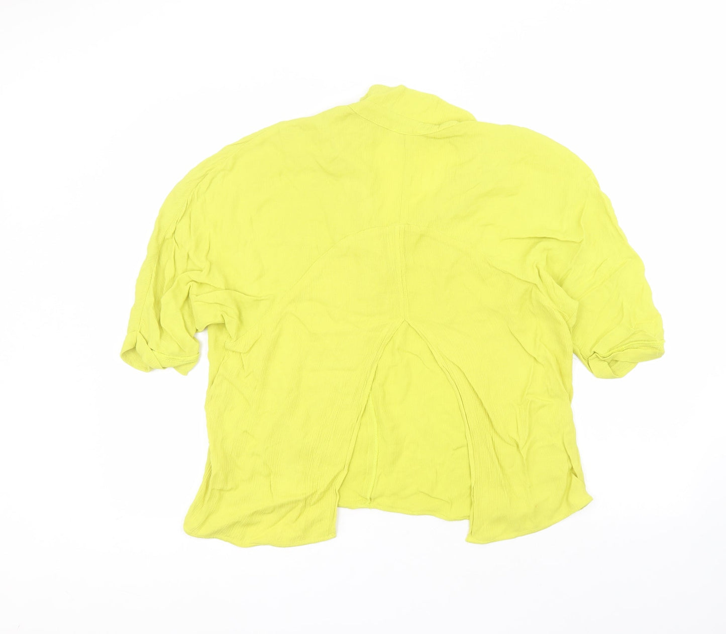 River Island Womens Green  Viscose Basic Blouse Size 6 Collared