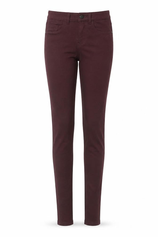 Denim & Co. Womens Red  Cotton Skinny Jeans Size 6 L27 in Regular