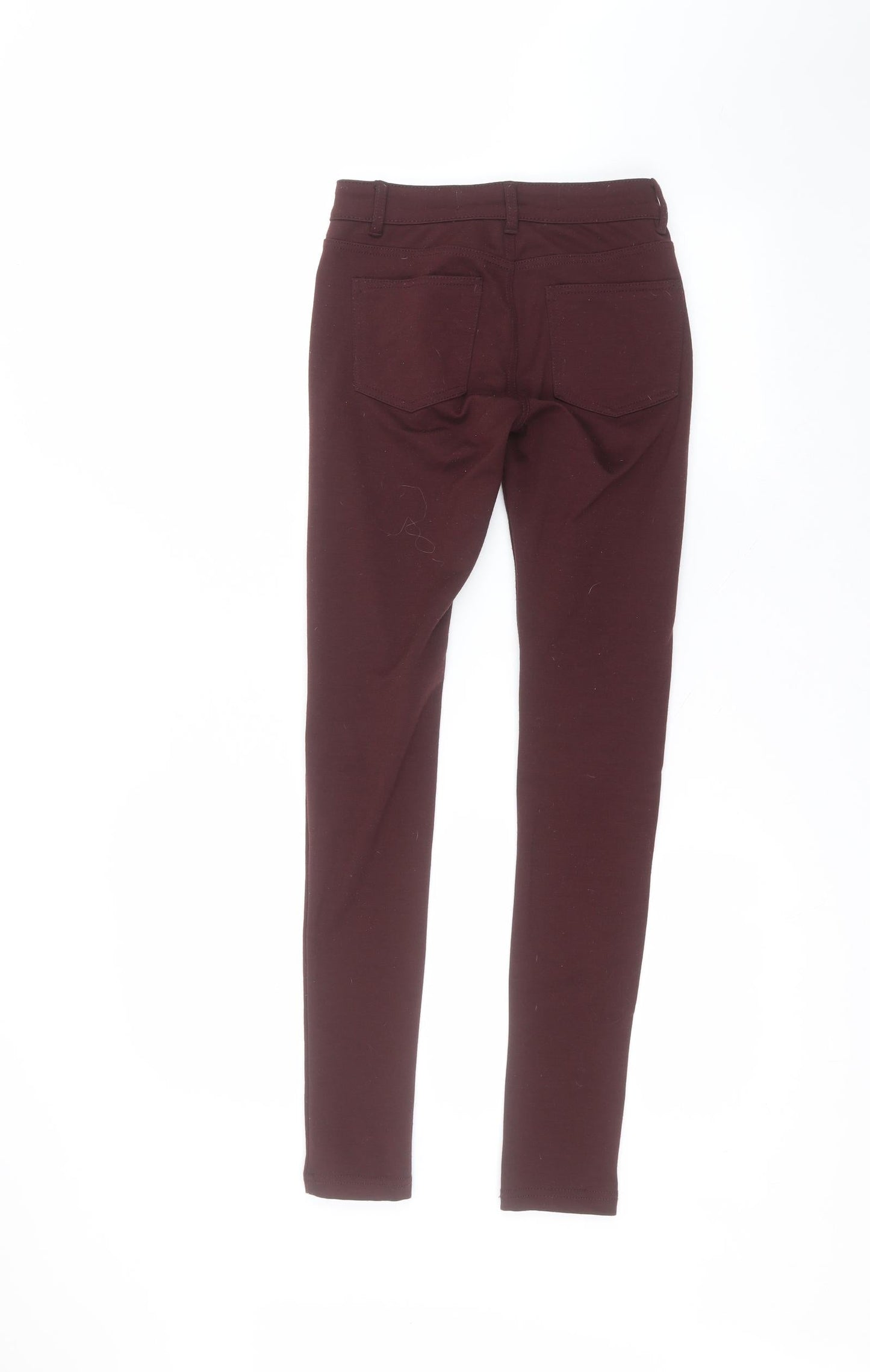 Denim & Co. Womens Red  Cotton Skinny Jeans Size 6 L27 in Regular
