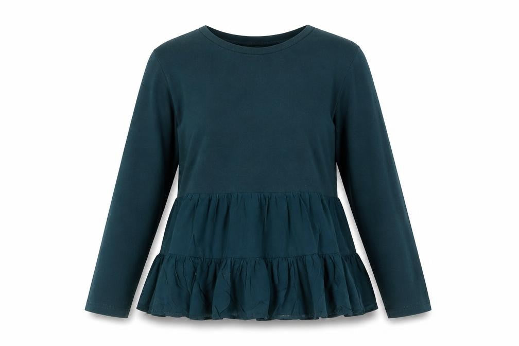 Zara Womens Green Round Neck  Polyester Pullover Jumper Size S