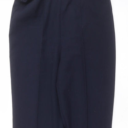 Bonmarché Womens Blue Polyester Trousers Size 10 L27 in Regular