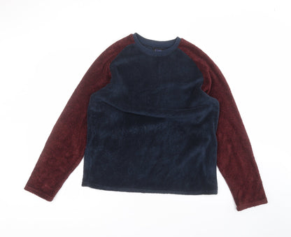 Matalan Mens Blue Round Neck  Polyester Pullover Jumper Size M