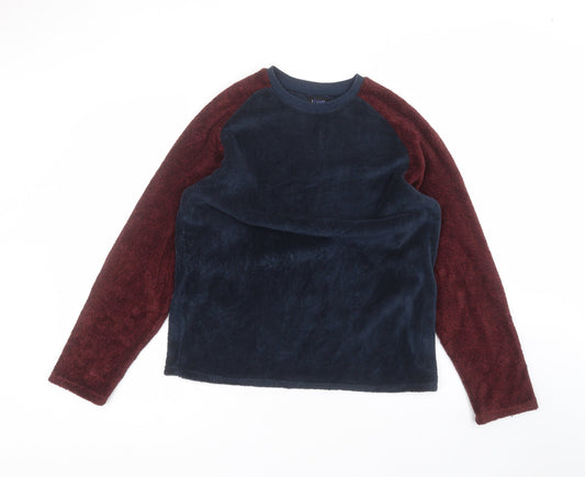 Matalan Mens Blue Round Neck  Polyester Pullover Jumper Size M