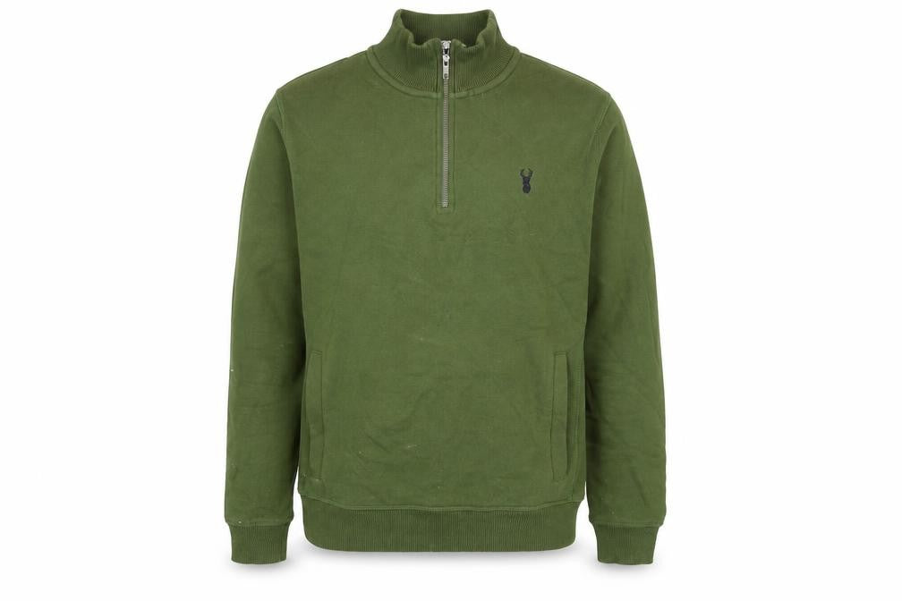 NEXT Mens Green Round Neck  Cotton Pullover Jumper Size S