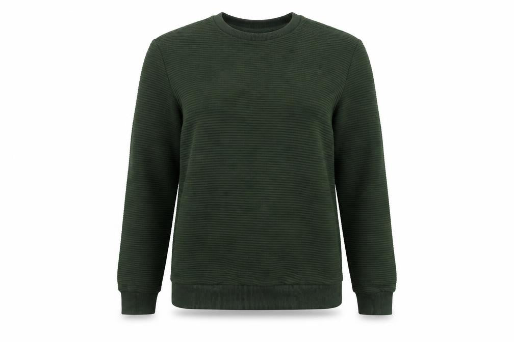 Peter Werth Womens Green Round Neck  Polyester Pullover Jumper Size S